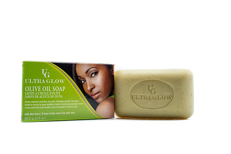Ultra Glow olive oil soap Pack of 3 Red and green
