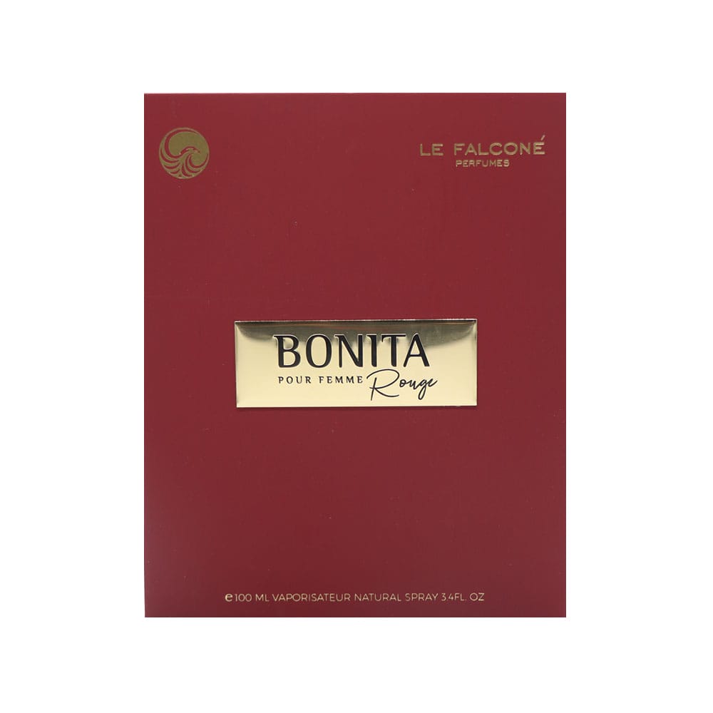 Bonita Rouge Eau de Parfum for Women by Le Falcone – 100 ml / 3.4 fl oz (Ref. 28005)